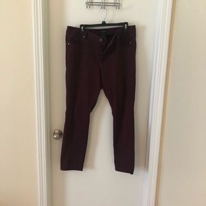 Ann Taylor burgundy pants